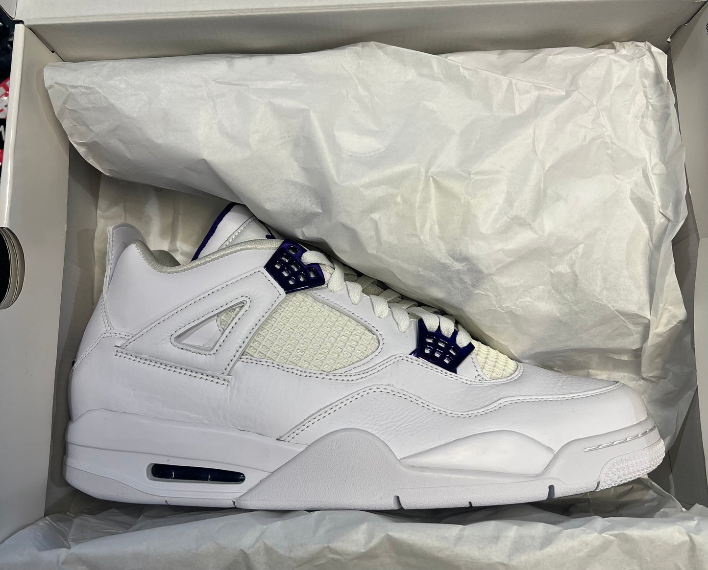 Jordan 4 Retro Metallic Purple Size 14