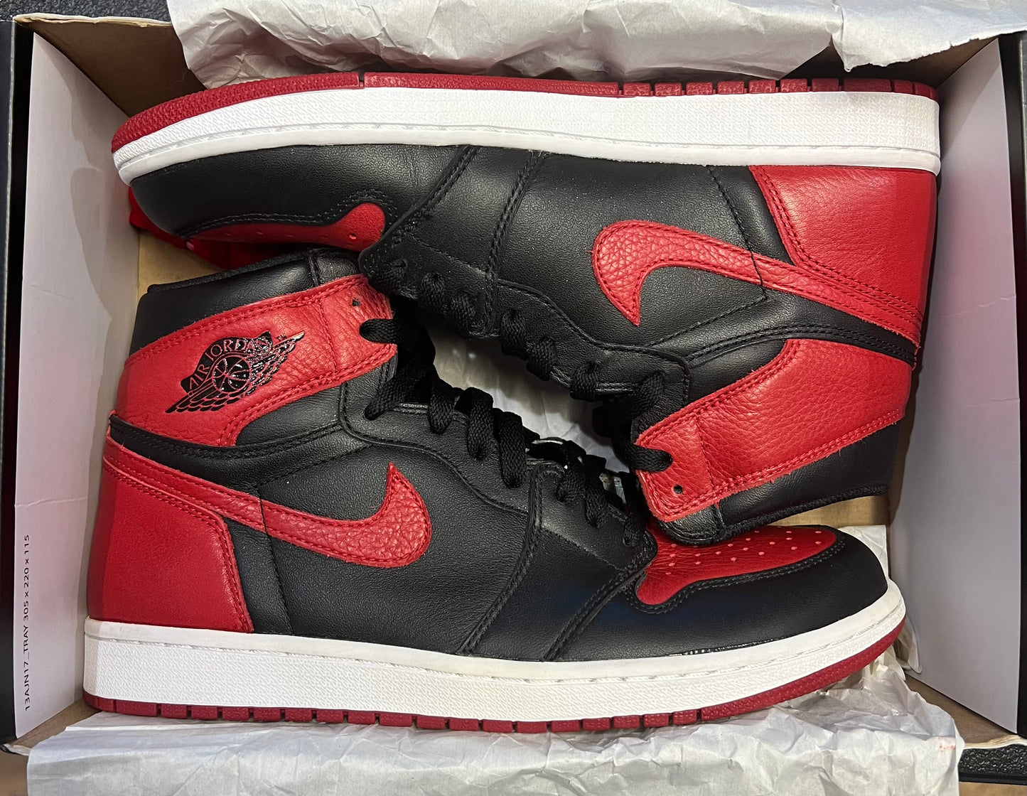 Jordan 1 Retro High Bred Banned (2016) Size 9.5 VNDS OG ALL